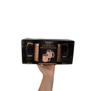 FabulousHome‎ Cowboy Mule Mugs Copper NEW